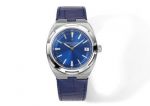 AOF Factory Copy Vacheron Constantin Overseas Date Watch Blue Dial Blue Rubber 41MM